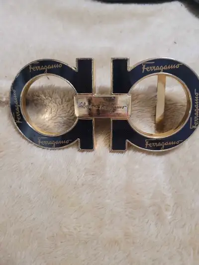Salvatore Ferragamo belt buckle, has some wear but still gorgeous