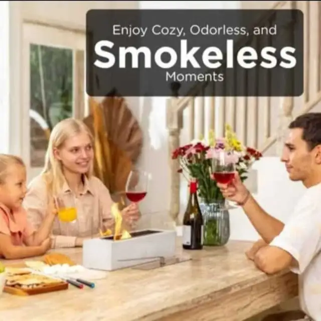 Tabletop Fire Pit Smores Maker Kit Indoor & Outdoor withCharc... in Fireplace & Firewood in Calgary - Image 2