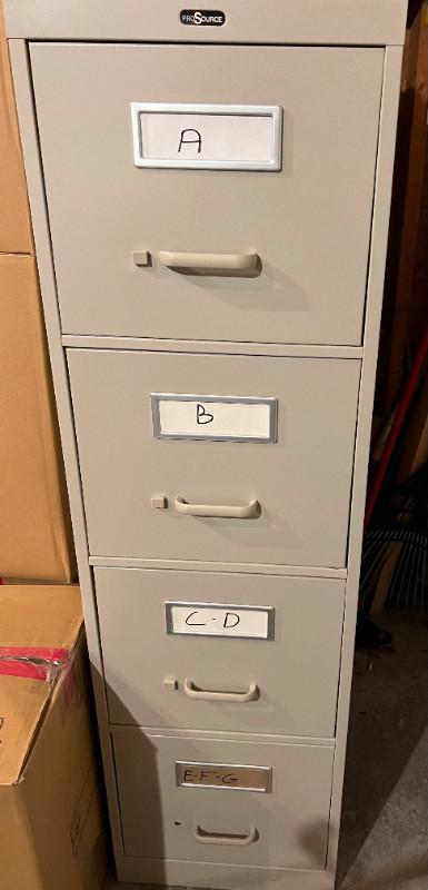 Four Drawer Filing Cabinet in Bookcases & Shelving Units in Markham / York Region