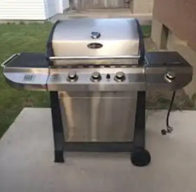 Grill Mate 3-Burner Therma-Cast Gas BBQ Grill in Stainless Steel, View more