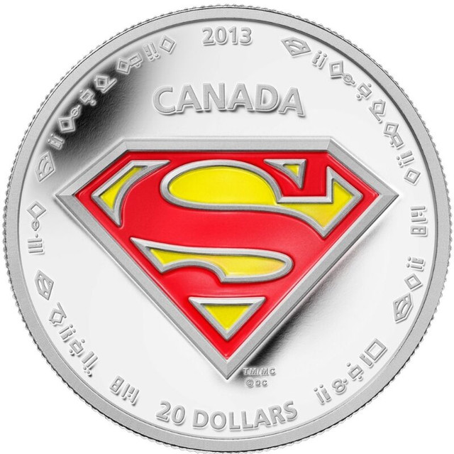 RCM 2013 Superman S-Shield $20 Pure Silver Coin in Arts & Collectibles in City of Toronto