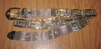 Vintage Ladies MCM Chain Link Belt Retro Mod Cheetah or Leopards, View more