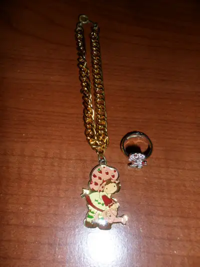 Vintage Strawberry Shortcake Ring and Bracelet. $30 for both. Ch, View more