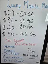 Lucky Mobile Hot Deal $29/50GB Data