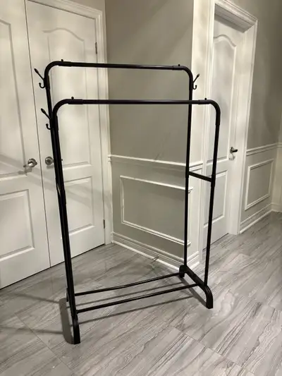 Double Rod Plastic Garment Rack, View more