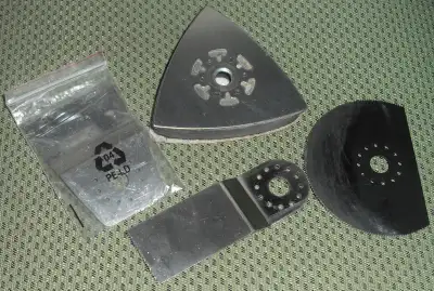 Cutting and sanding attachments for oscillating multi-tools, View more