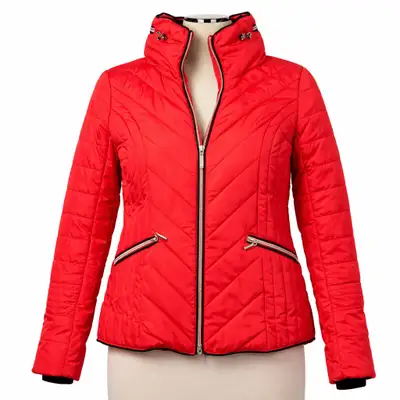 Manteau rouge mi-saison , View more