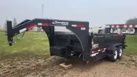 Gooseneck tandem axle hydraulic dump trailer for sale