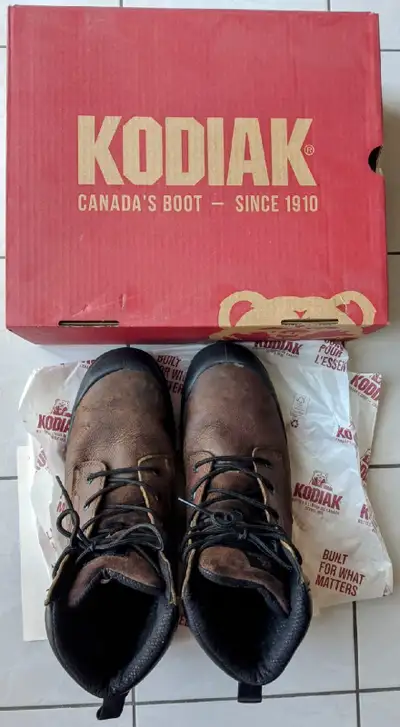 Men's Kodiak Steel Toe, Slip Resistant Safety Boots. In Size 12, View more