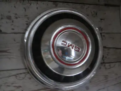 Various hubcaps $10.00 each GMC caps off a 1980's motorhome REAR RUBBER/PLASTIC BUMPER COVER for 199...