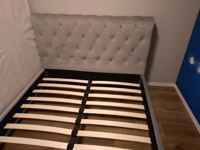 Structube Double Size Tufted Bed Frame64840234136705122