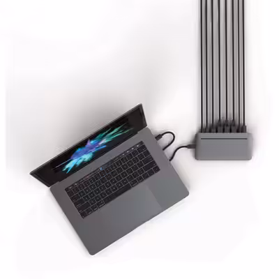 Selling Henge Stone USB-C Multi-Port Desktop Hub for MacBook. In good shape. No longer needed, I ord...