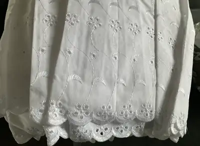 Vintage Embroidered Queen Bed Skirt New in Pkg, View more