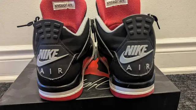 Jordan 4 BRED size 9 in Men's Shoes in City of Toronto - Image 6