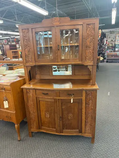 Beautiful oak sideboard cabinet , View more