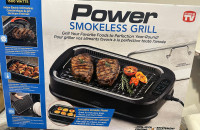 Power Smokeless Tempered Glass Lid and BBQ Grill Brand New