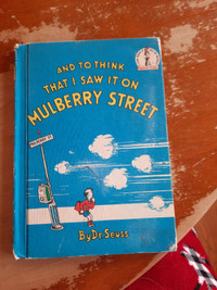 VINTAGE  DR. SEUSS MULBERRY STREET EARLY EDITION BANNED BOOK