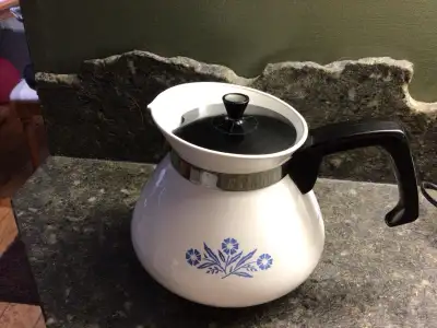 Vintage 1960’s Corning ware teapot, 4 cup, View more