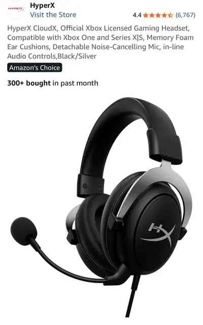 Hyper X Gaming Headset for Xbox , View more