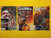 3 Marvel Comics #1 issue: Elektra, X Lives of Wolverine, X-Force