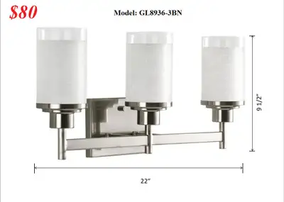 Brand New Sealed Bathroom lights / vanity Lights, View more