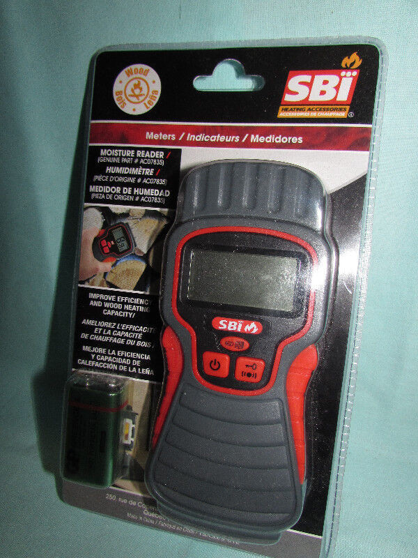 MOISTURE READER * NEW * SBI HEATING ACCESSORIES in Fireplace & Firewood in North Bay