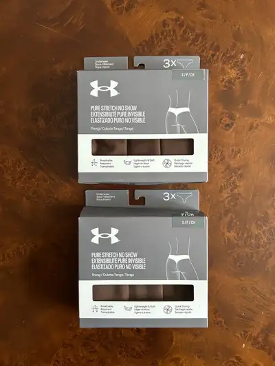 Brand New Under Armour No-Show Thongs (Size Small), View more