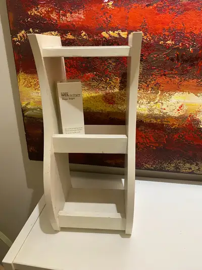 White storage decorative shelf, View more