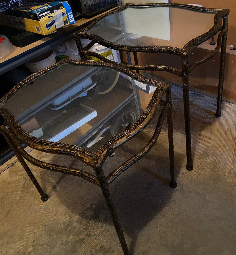 Mirrored nesting tables Coffee Tables Calgary Kijiji