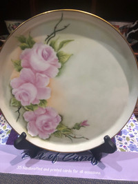 Hand painted decorative plate 