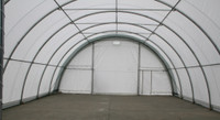 Industrial Dome Storage Shelter 30'x85'x15' (300g PE)