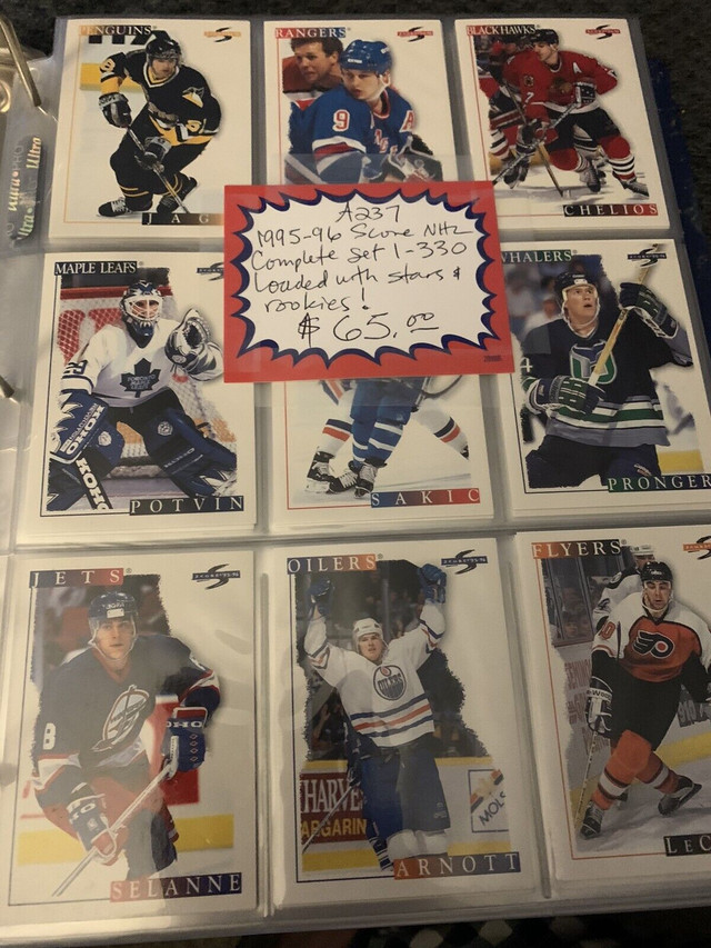 1995-96 Score Set 330 Hockey Cards Rookies Stars Booth 263  in Arts & Collectibles in Edmonton