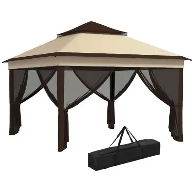 Outsunny Pop Up Camping Gazebo, Height Adjustable, View more