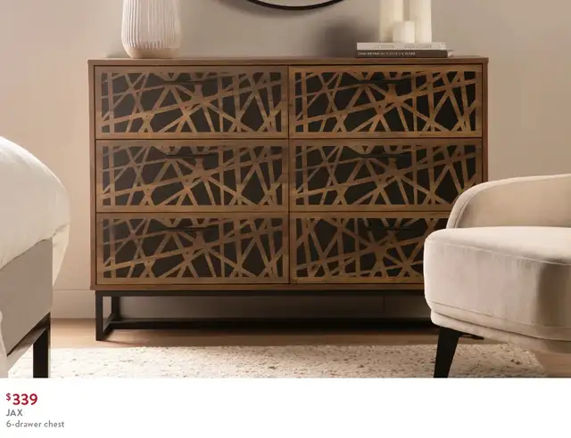 STRUCTUBE NEW JAX DRESSER - SOLID BEAUTIFUL FURNITURE
