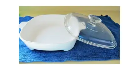 ~CORNING ~ Microwave Browning Dish with Lid ~ MW 9 B, View more