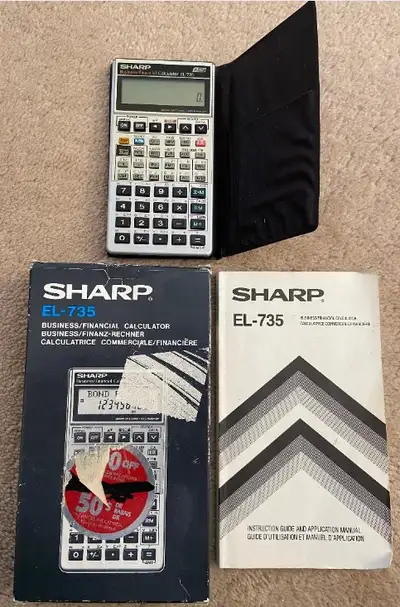 SHARP EL-735 BUSINESS/FINANCIAL CALCULATOR, View more