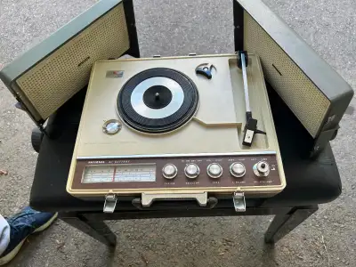 National Stereo Radio Phono Turntable, View more
