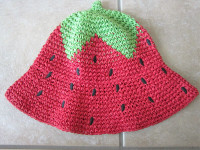 Gymboree Size 2T-5T Strawberry Summer Straw Hat
