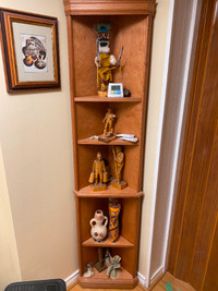 Wood corner cabinet