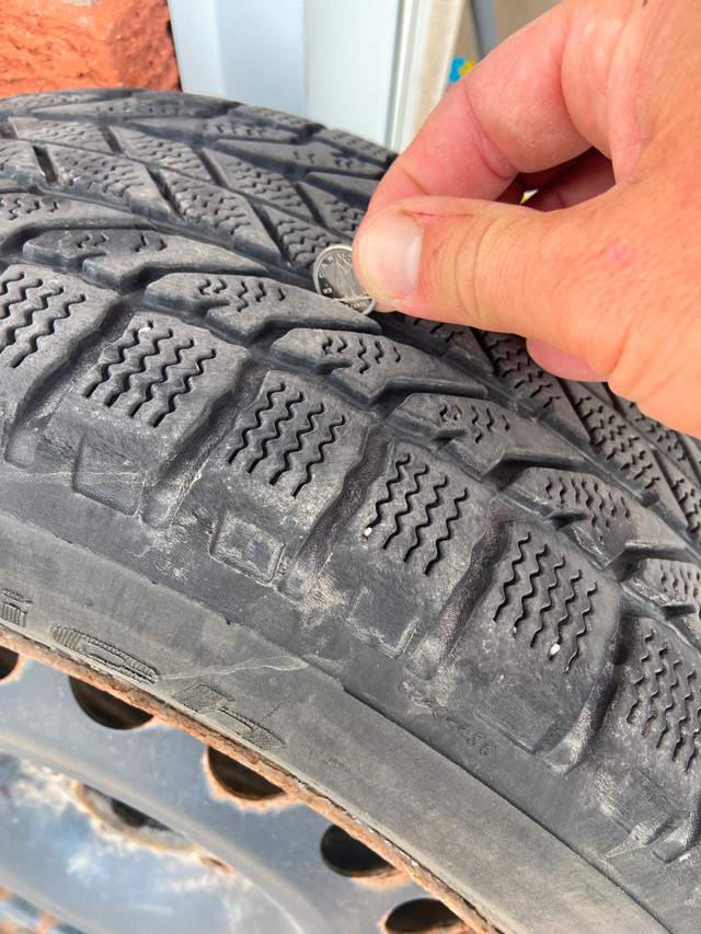 BF Goodrich Winter Slalom  tires on rims 205/55 R16 in Tires & Rims in Oakville / Halton Region - Image 3