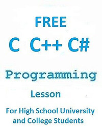 Free C C++ C# Lesson for Students any Age