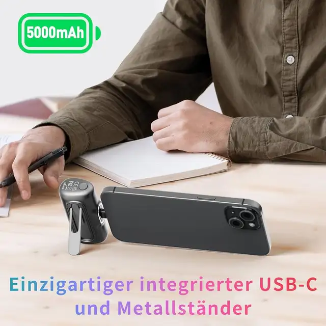 iWALK Powerbank USB-C 5000 mAh, 20 W Quick Charge Portable Power in General Electronics in Markham / York Region - Image 4