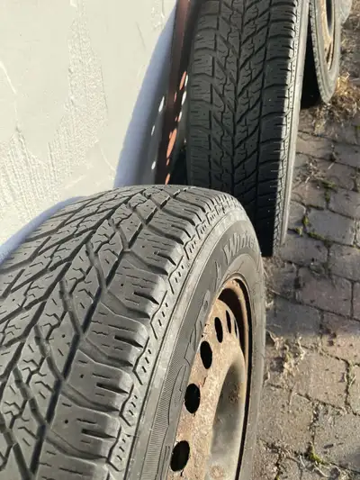 4 good year 225/65/R17 ultra winter 114.3 tires and rims. $125. Cash only. No delivery.