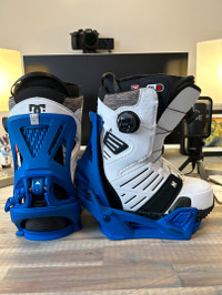Burton step-on snowboard bindings + boots for maximum thrills!