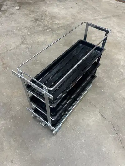 Rev-a-shelf chrome wire base kitchen pull out., View more