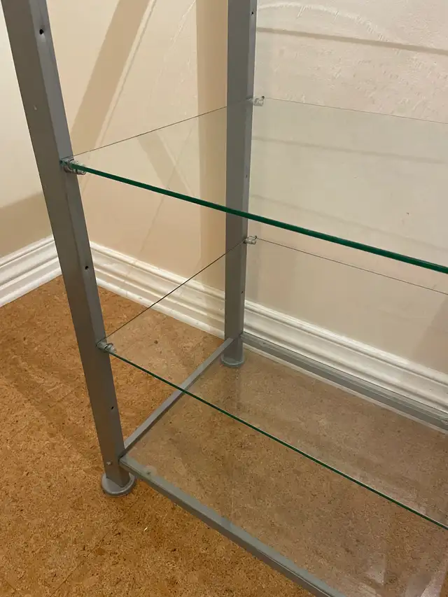 LARGE Glass & Metal Shelving Unit (Downtown Ottawa) in Bookcases & Shelving Units in Ottawa - Image 4
