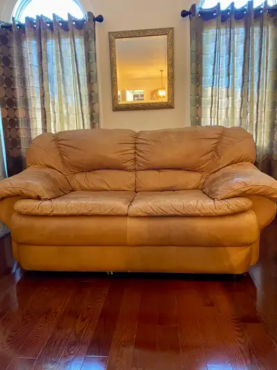 Leather Loveseat, View more