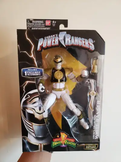 This White Ranger action figure is new and unopened.
