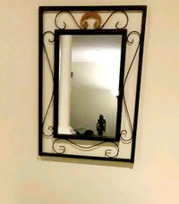 Black Rectangle Mirror