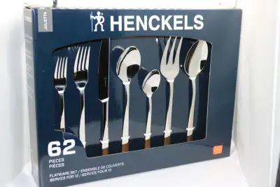 Brand New Henckels Julietta 62-Piece Flatware Set (#44583-2), View more
